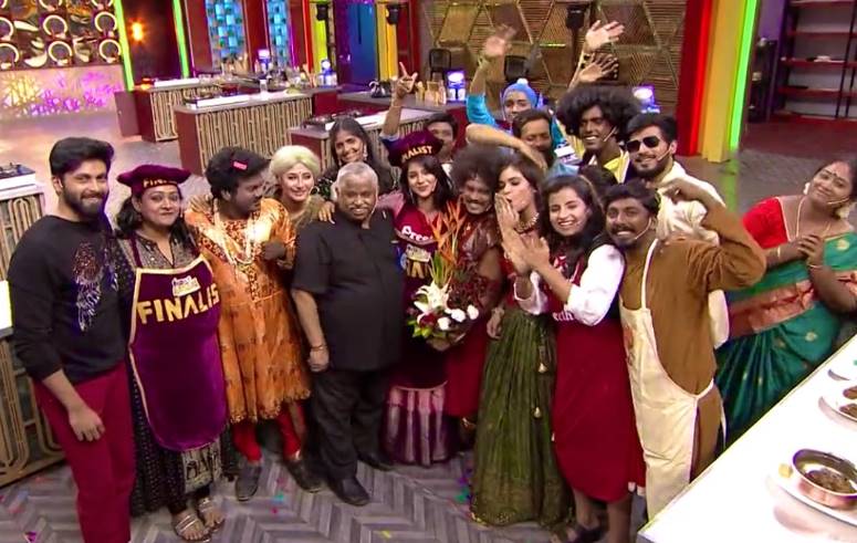 Shivangi bike rides with dulquer salman in cook with comali show