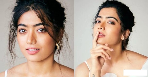 Rashmika mandanna hot latest photoshoot in green dress shared on internet