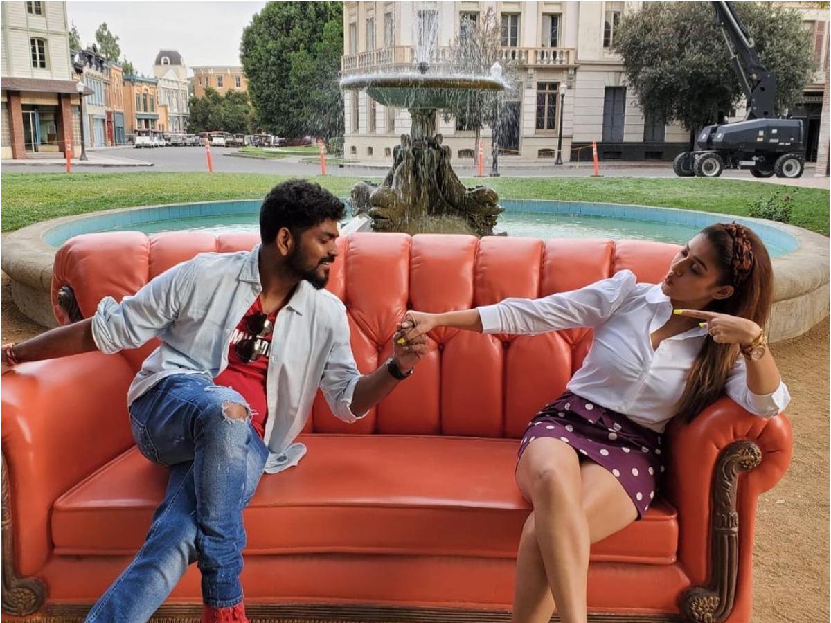 Nayanthara vignesh shivan visits kaligambal temple photos with chennai mayor