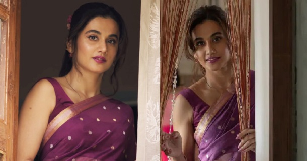 Tapsee pannu red dress hot photoshoot