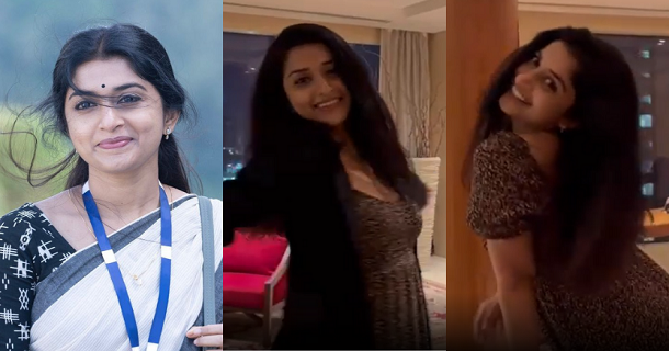 Meera jasmine latest post with spray bottle getting trend on social media