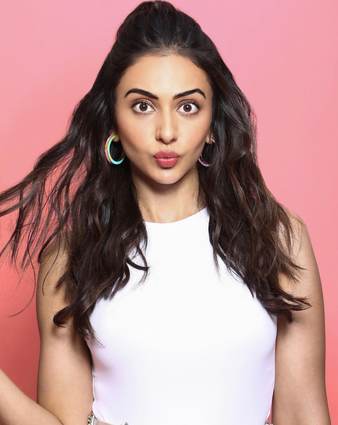 Rakul preet singh latest photos in full white dress getting viral