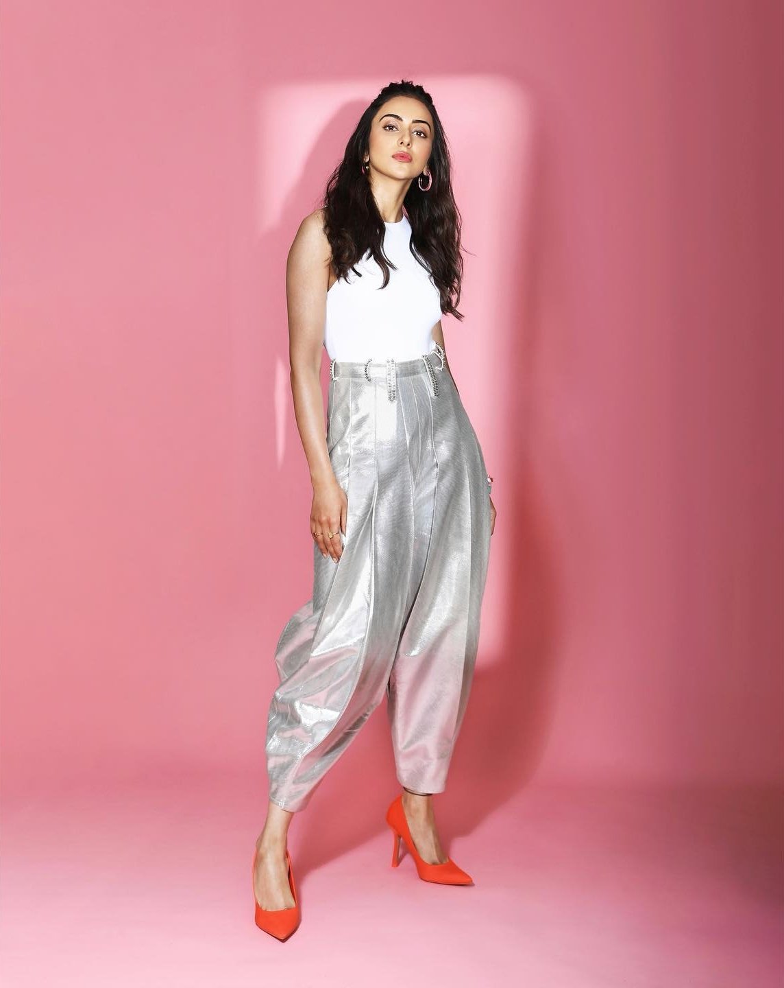 Rakul preet singh latest photos in full white dress getting viral