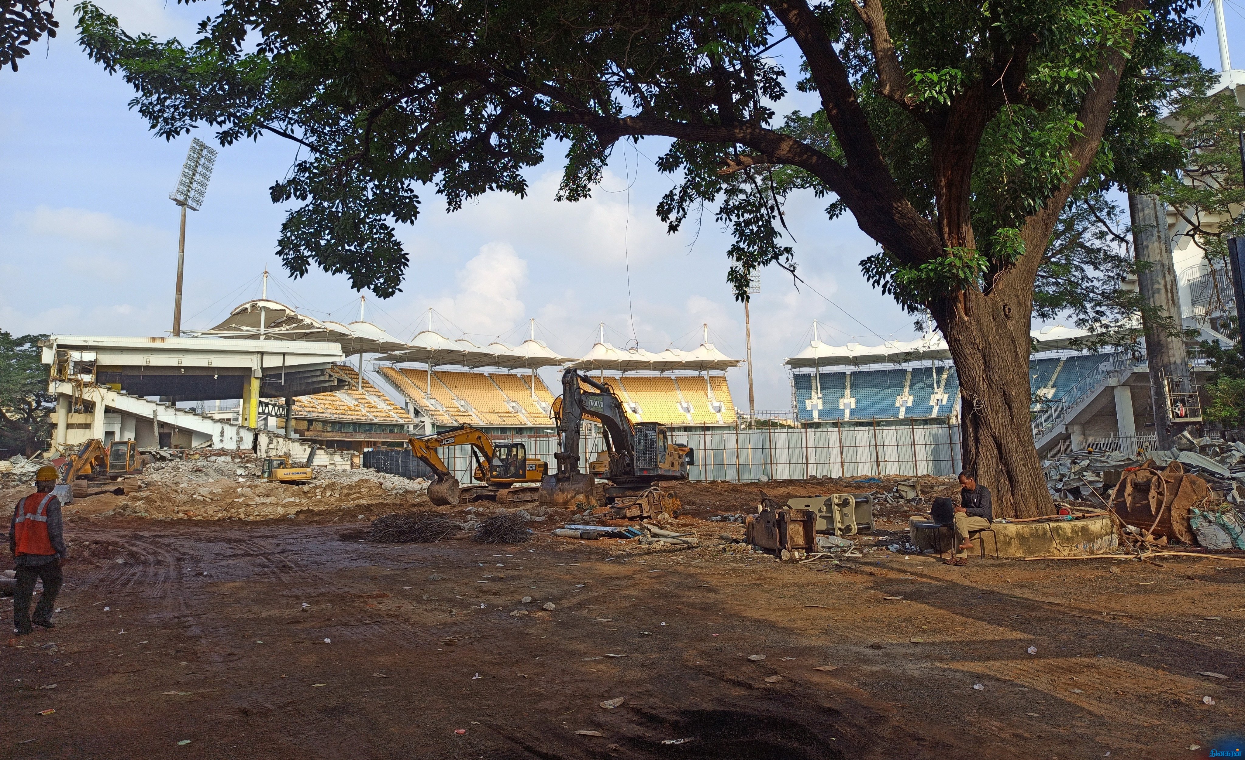 Chennai chepauk stadium getting renovated to new look for increased viewers