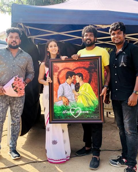 Vignesh shivan and nayanthara shooting spot clicks viral