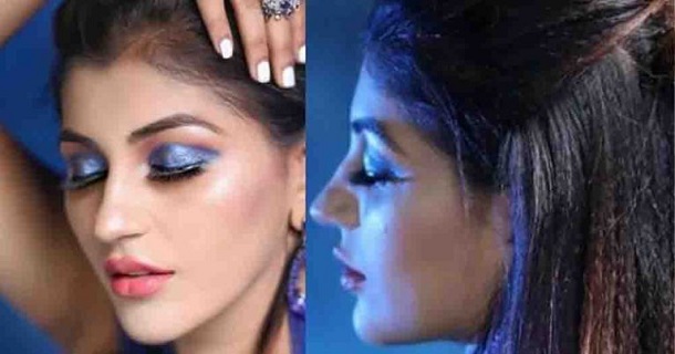 Yashika anandh hot lehenga bend down pose trending