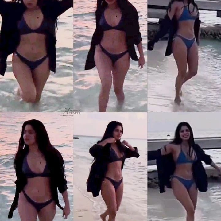 Divyabharathi hot video in bikini dress getting likes and comments