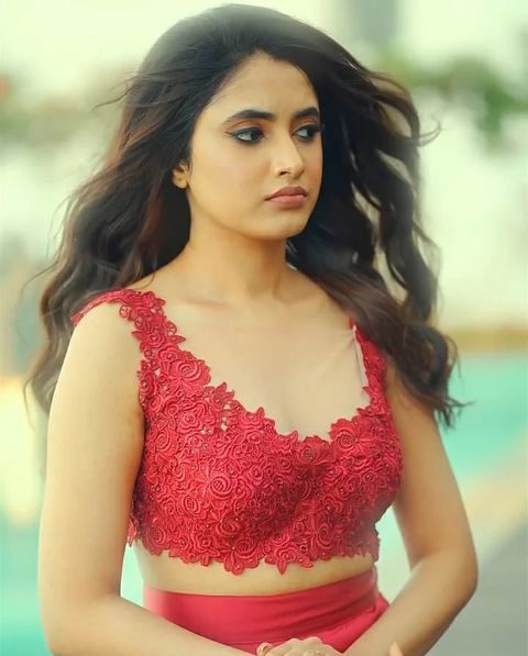 Priyanka mohan hot red lehenga photos trending on social media