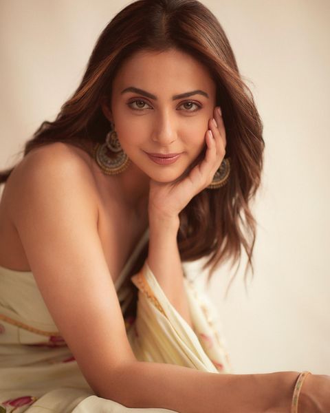 Rakul preet singh hot transparent saree photoshoot stills