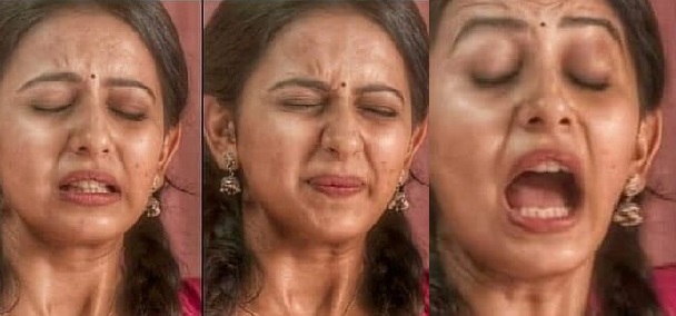 Rakul preet singh hot transparent saree photoshoot stills