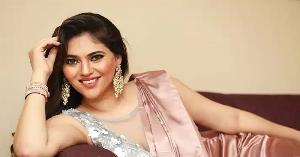Sherin shringar hot stylish gown photos getting trending