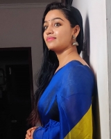 Gayathri yuvaraj hot latest purple dress photoshoot