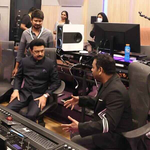 Stalin and arrahman in rahmans dubai studio photos getting viral