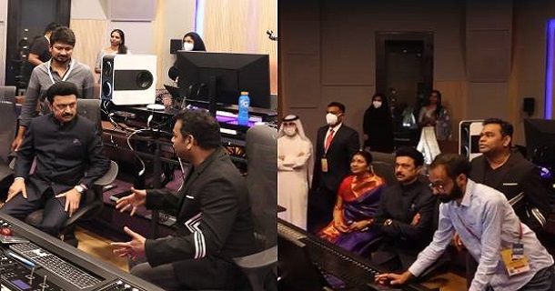 Stalin and arrahman in rahmans dubai studio photos getting viral