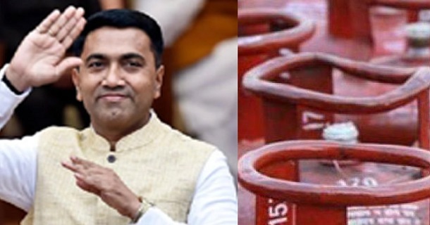 Goa cm announces 3 gas cylinder for free yearly