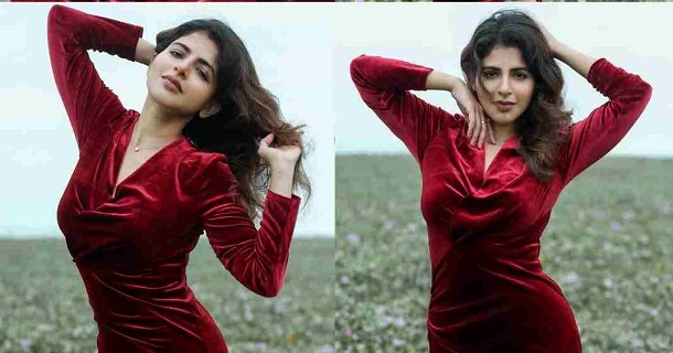 Iswarya menon hot posing in snow hills getting viral