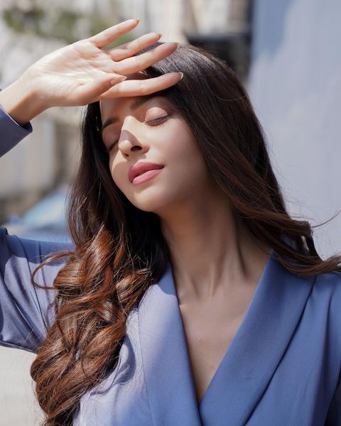 Vedhika hot photoshoot in modern dress