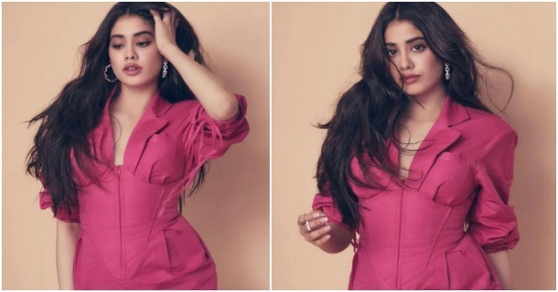 Janhvi kapoor hot party fit dress photoshoot pics trending