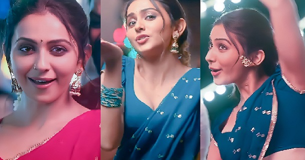 Rakul preet singh hot tight fit dress showing shape and structure photos viral