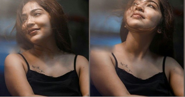 Vj ramya hot sleeveless blouse and glamour saree photos