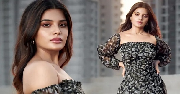 Aathmika hot latest look in bridal make up and modern dress