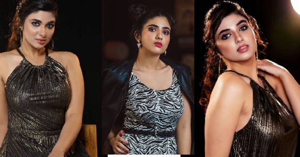 Youtube fame pragya nagra hot half saree stills trending on internet