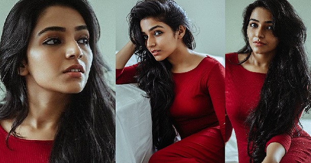 Rajisha vijayan hot pose in short white gown viral photos