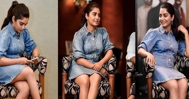Gouri g kishan hot blue dress trending photoshoot goes viral