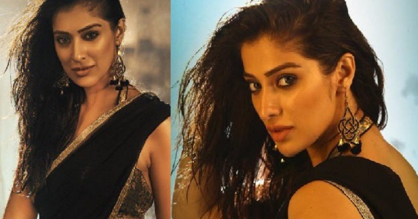 Raai laxmi hot silver dress photoshoot stills and video trending on kollywood gallery