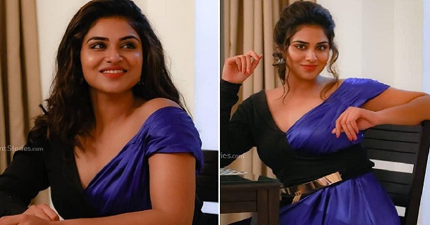 Indhuja ravichandran hot bedroom clicks expressions impress followers