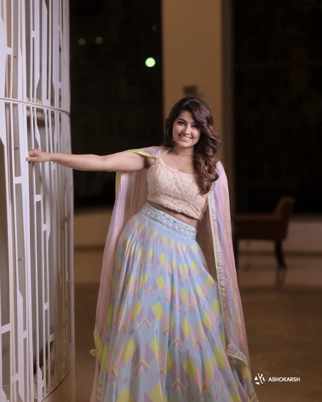 Sneha hot photoshoot in modern dress showing hip