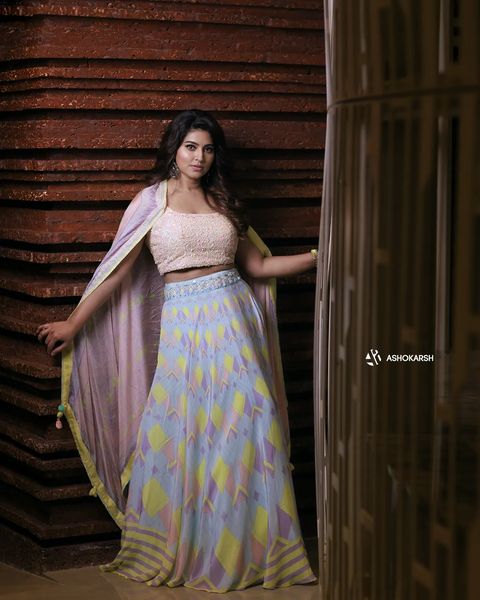 Sneha hot photoshoot in modern dress showing hip