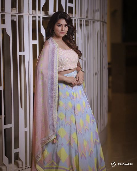 Sneha hot photoshoot in modern dress showing hip