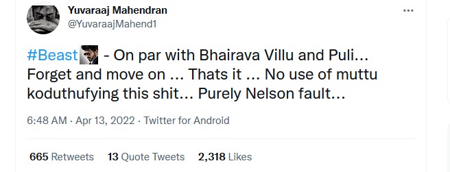 Beast review on first day release