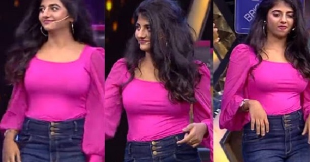 Gabriella charlton hot photos in red lehenga dancing dress