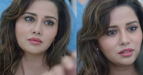 Raiza wilson hot photos in shining gold glamour dress