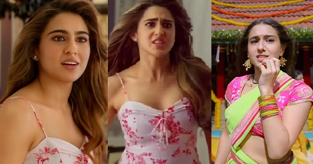 Sara alikhan hot stills in modern dress closeup