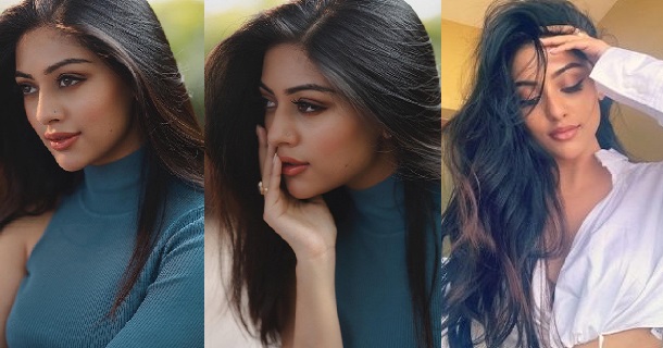 Anu emmanuel hot photos in mini trouser and short shirt photos viral