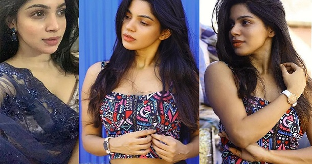 Divyabharathi hot photos in front netted dress posted with video