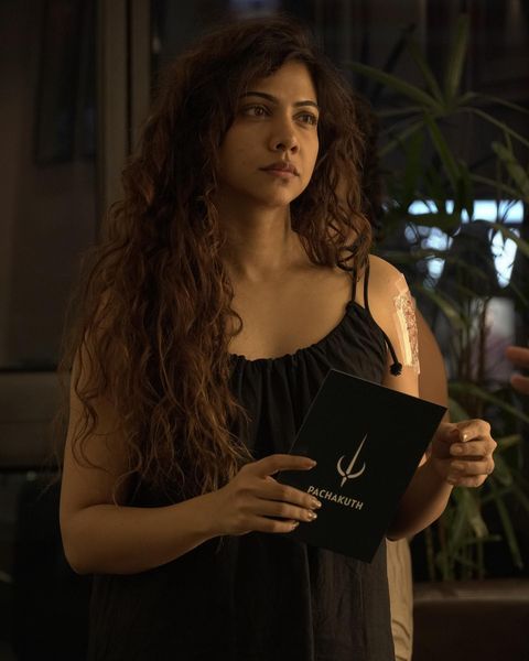 Madonna sebastian hot top angle photos getting viral on social media