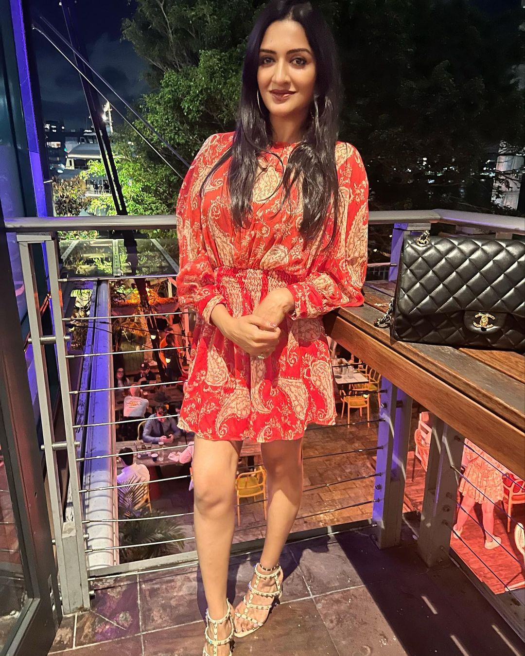 Vimala raman hot short gown photos showing thighs getting viral on social media