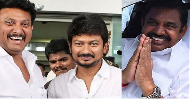 Udhayanidhi stalin mistakenly went to eps car anbil mahesh making joke