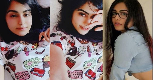 Adah sharma hot posing in red colour grand lehenga