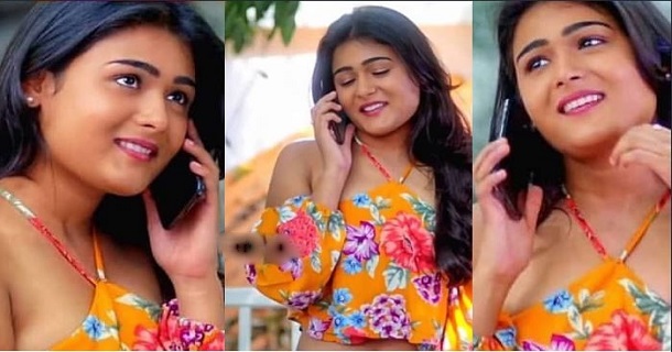 Shalini pandey hot photos in velvet shining green tight fit dress