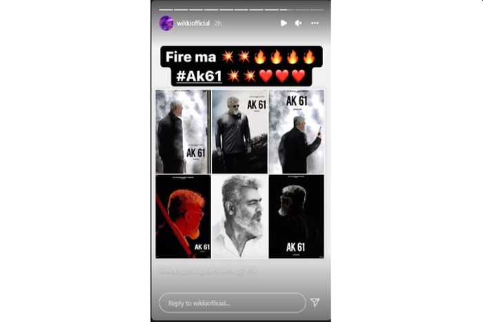 Ajith kumar fanmade ak61 posters has been shared by vignesh shivan