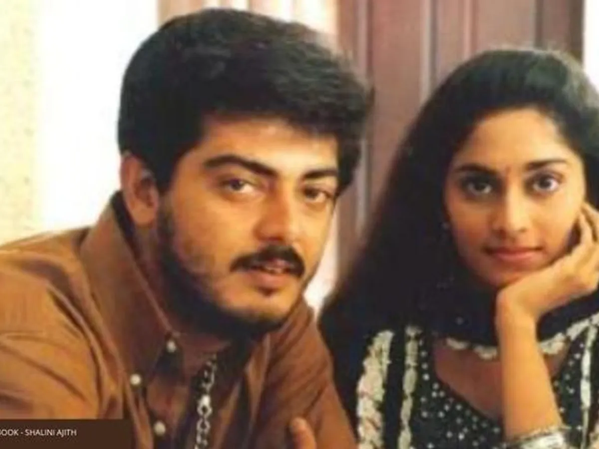 Ajith angry on press meet while shalini cornered with questions