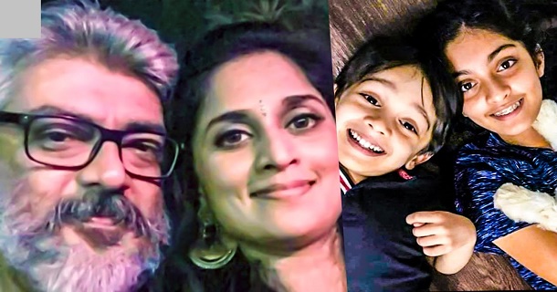 Ajith shalini couple and family photos trending on behalf of their 22nd anniversary
