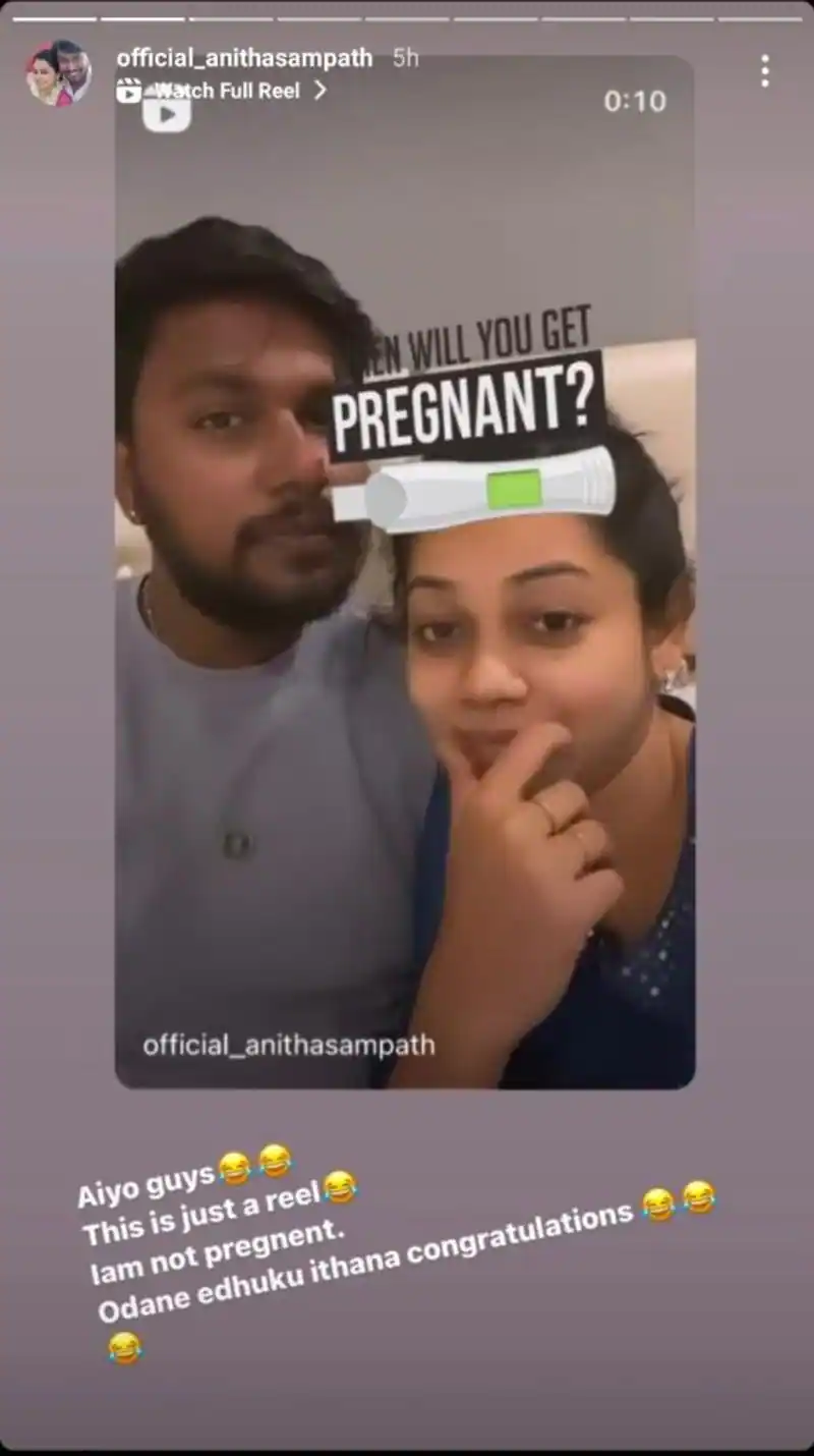 Anitha sampath smart answer for double meaning comment getting viral