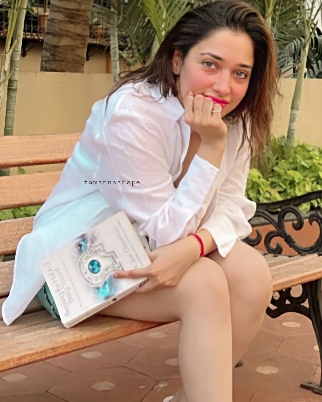 Tamanna hot photos in short trouser and transparent dress