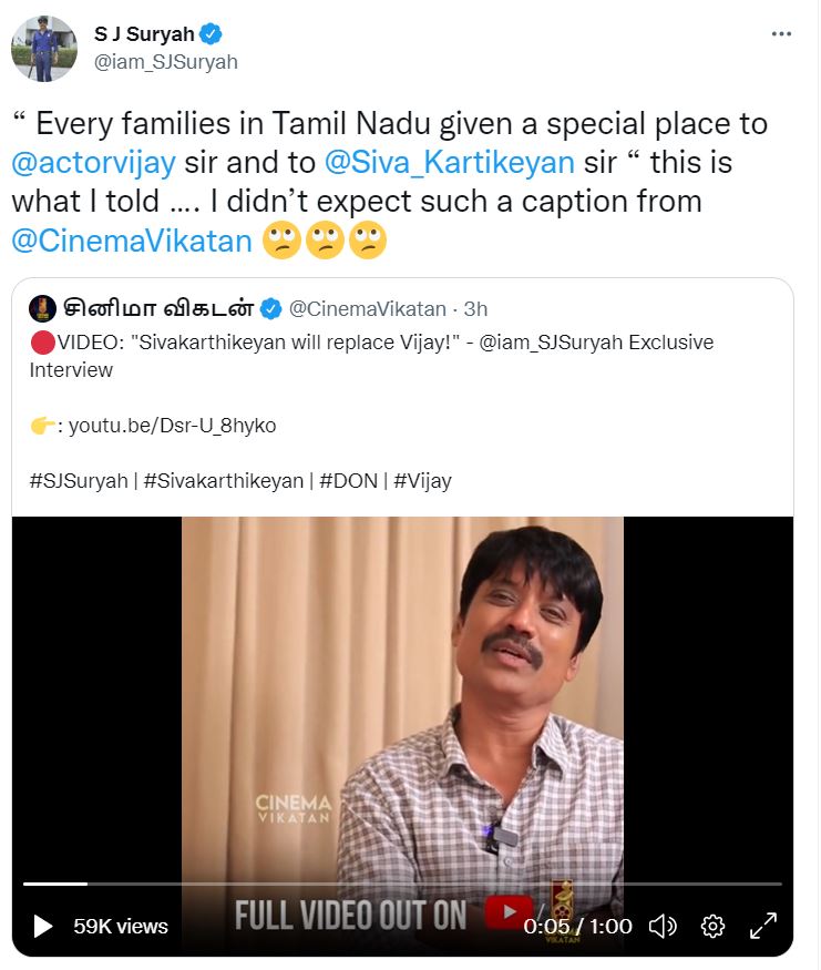 Actor Director Sj Suryah Don Movie Promotion Vijay Sivakarthikeyan